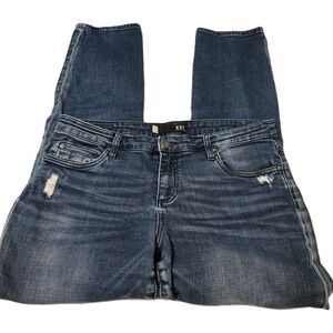 Kut From The Kloth Catherine Boyfriend Distressed Jeans Size 10